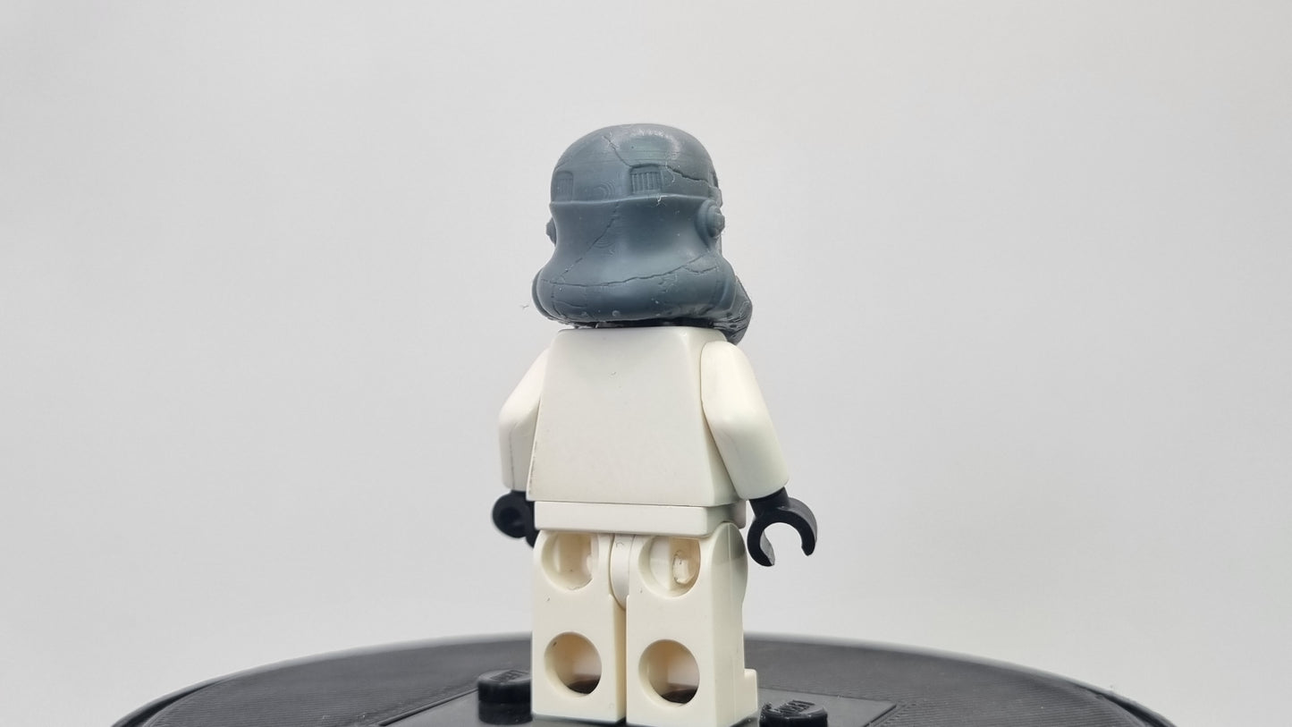 Building toy custom 3D printed galaxy wars trooper stuck in another universe helmet printed in 12k! By clayman3d