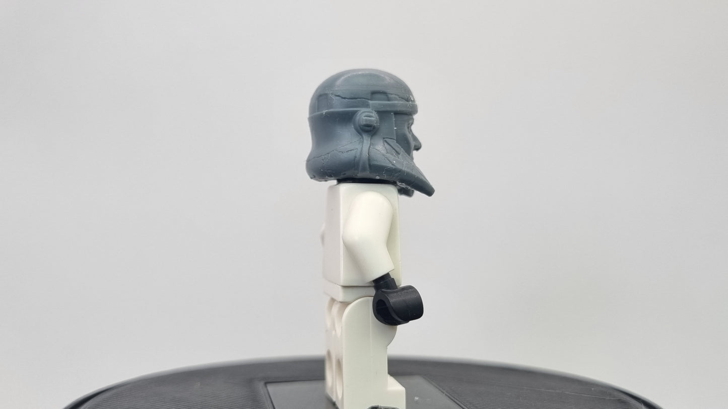 Building toy custom 3D printed galaxy wars trooper stuck in another universe helmet printed in 12k! By clayman3d