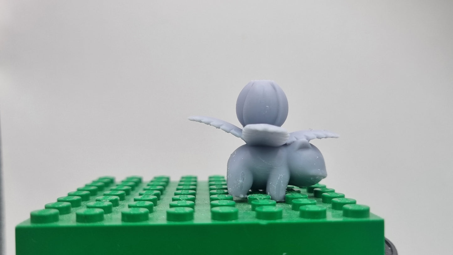 Building toy custom 3D printed animal to catch with medium plant on his back!