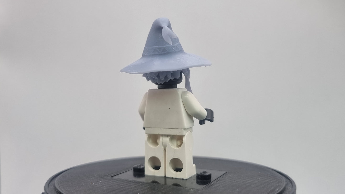 Building toy custom 3D printed female wizard crew hat!