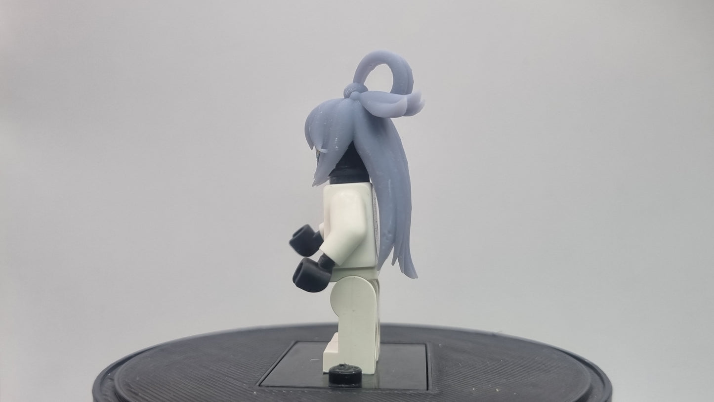 Building toy custom 3D printed wizard crew hair with knot!