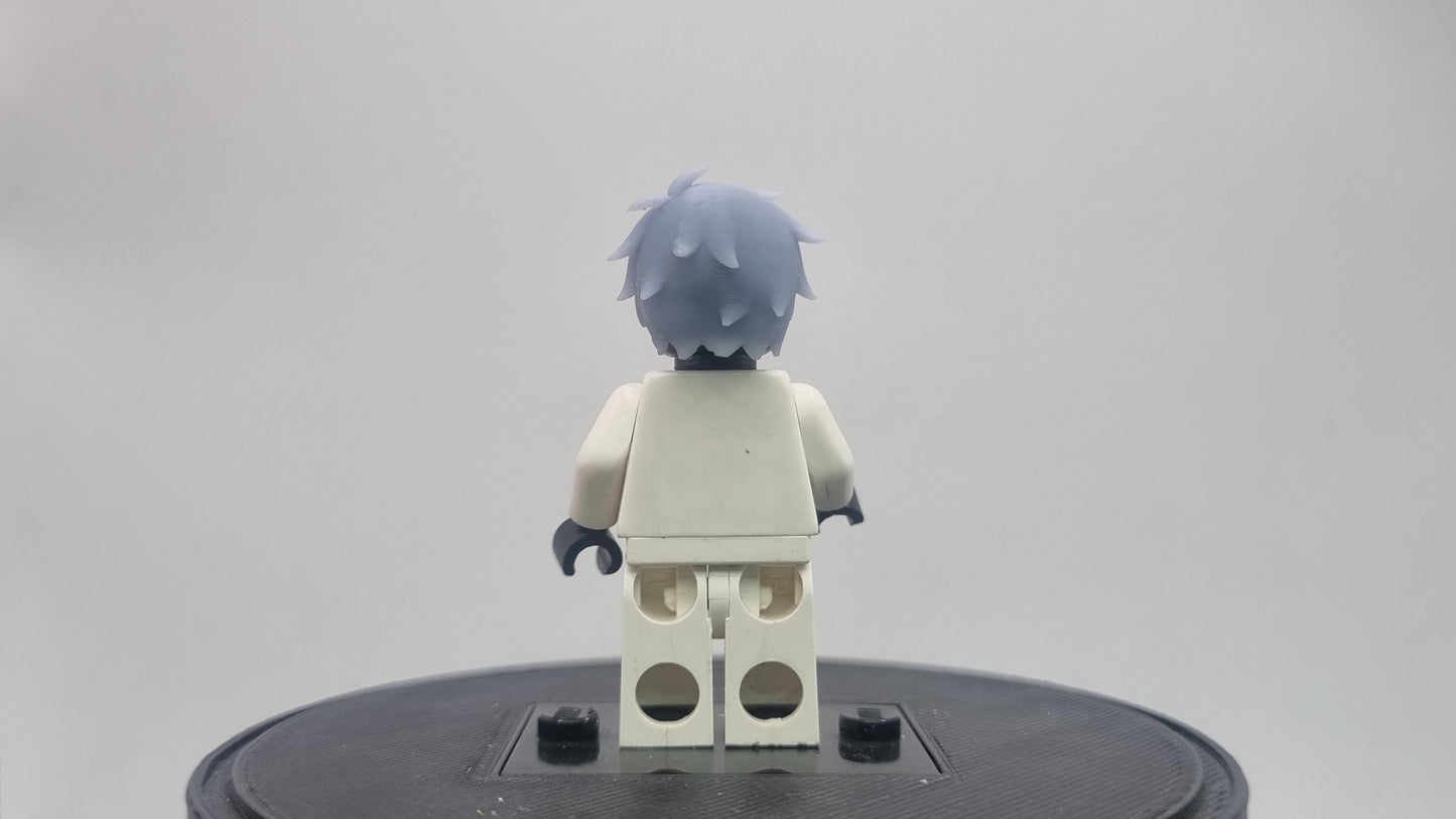 Building toy custom 3D printed wizard crew short haired hair!