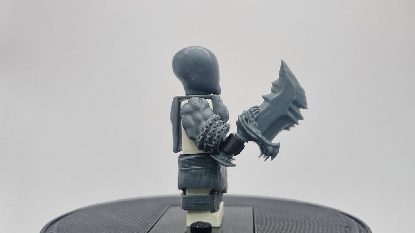 Building toy custom 3D printed angry god killer armor set!