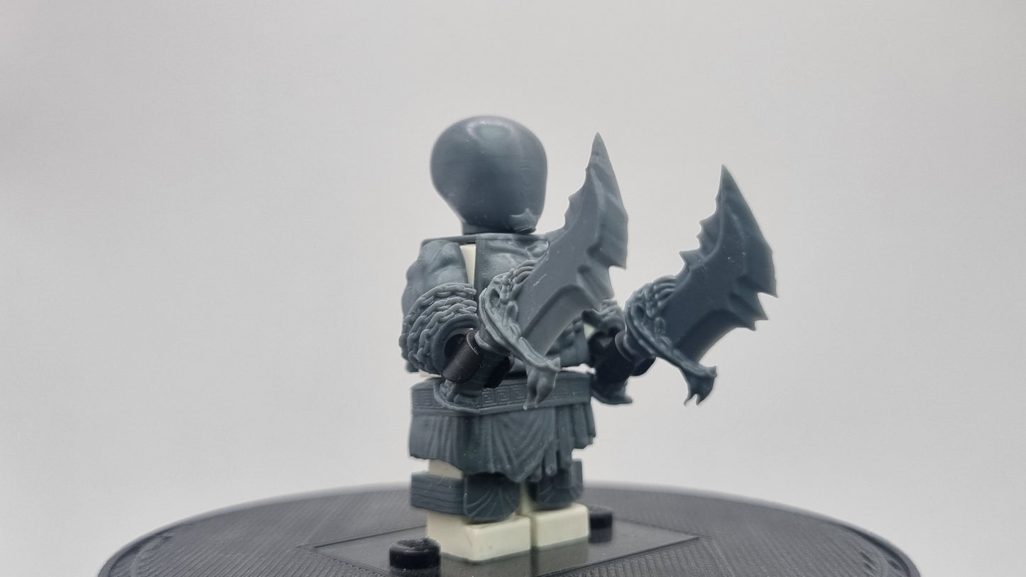 Building toy custom 3D printed angry god killer armor set!