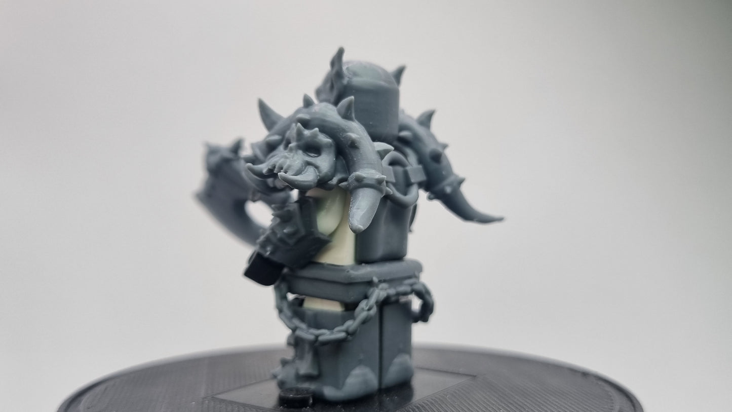 Building toy custom 3D printed wow troll! Printed in 12k high resolution resin!