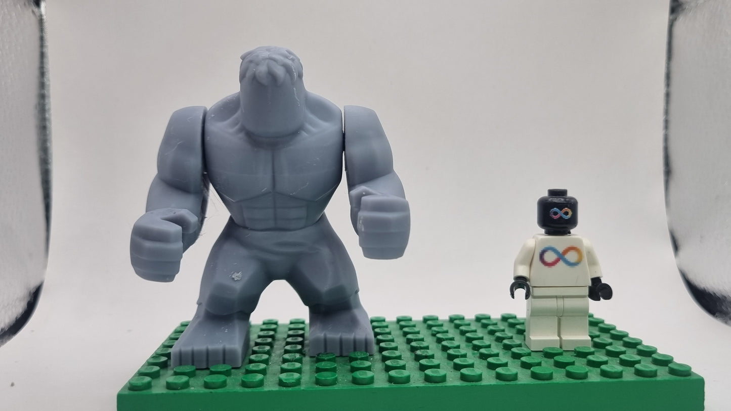 Building toy custom 3D printed super hero not alive big fig!