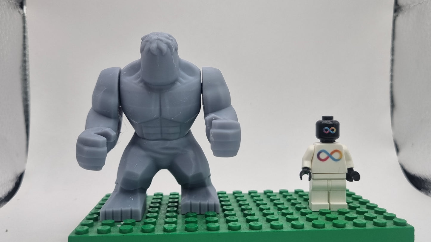 Building toy custom 3D printed super hero not alive big fig!