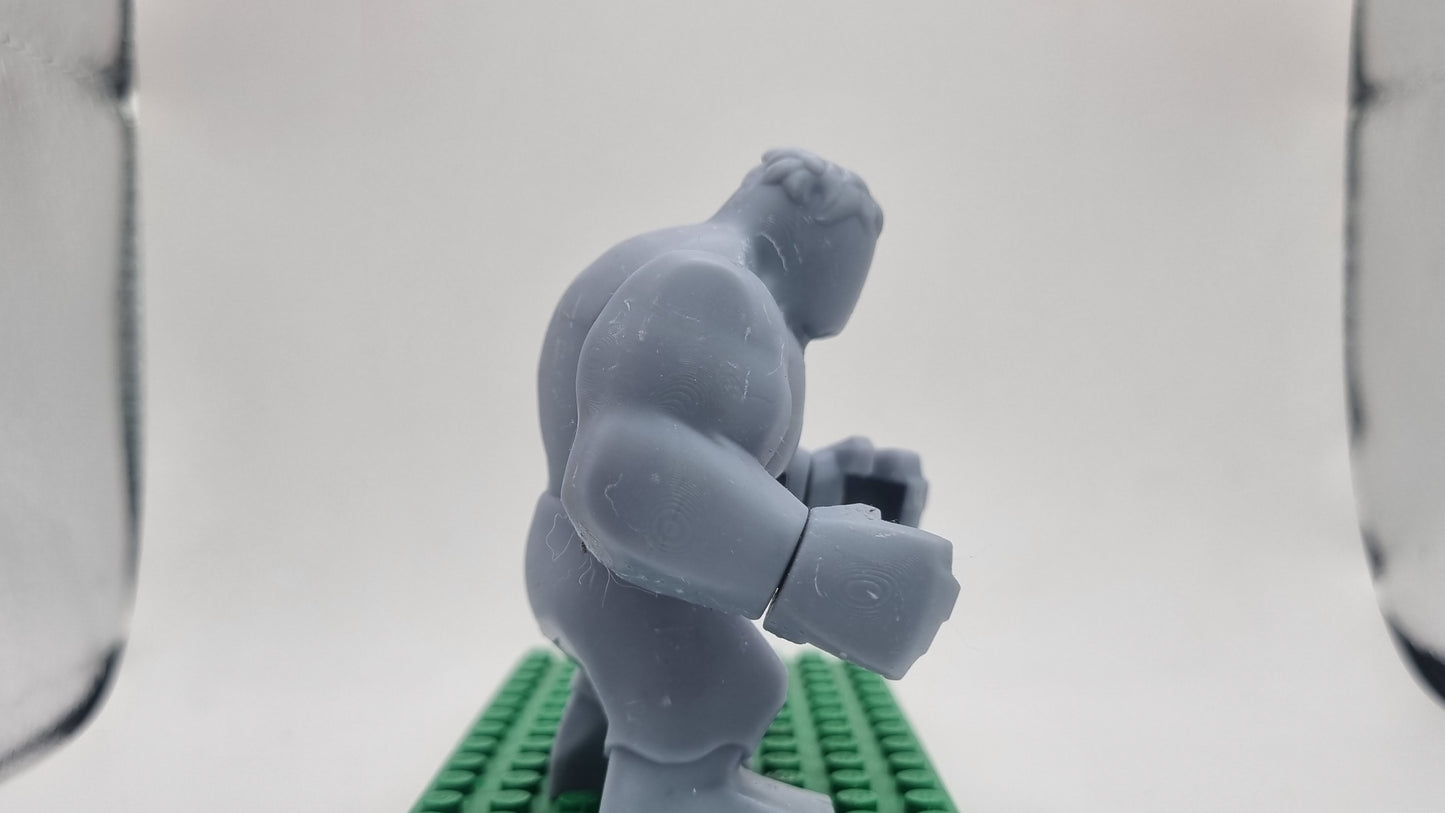 Building toy custom 3D printed super hero not alive big fig!