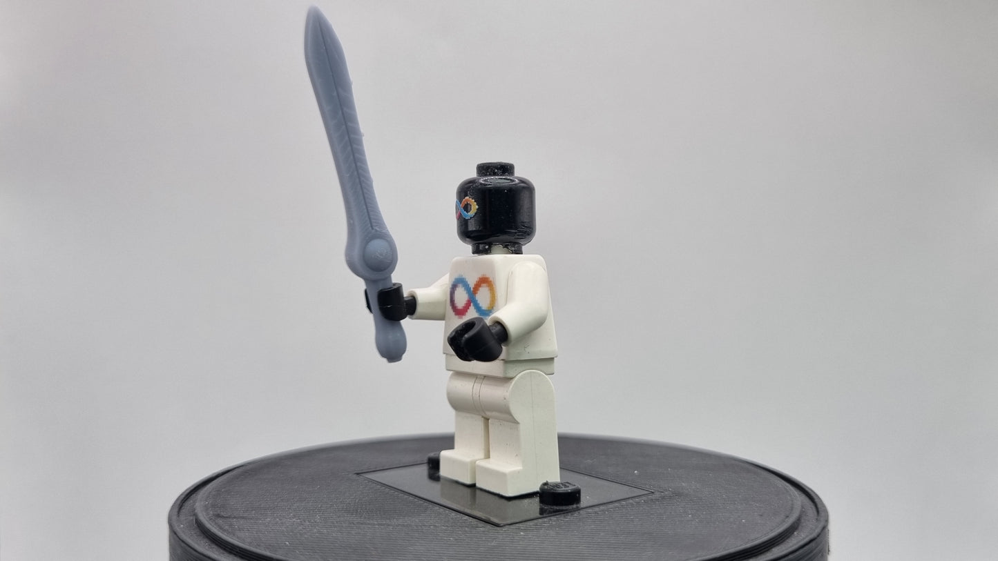 Building toy custom 3D printed adventurer gem sword!