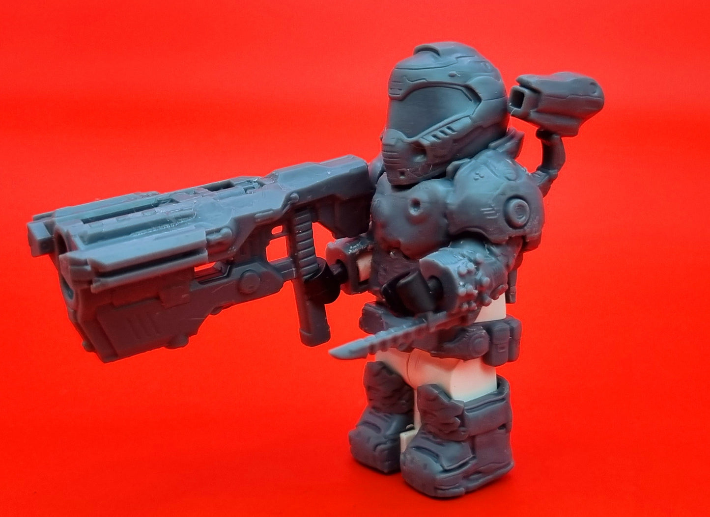 Building toy custom 3D printed eternaly slayer! Printed in 12k high resolution!