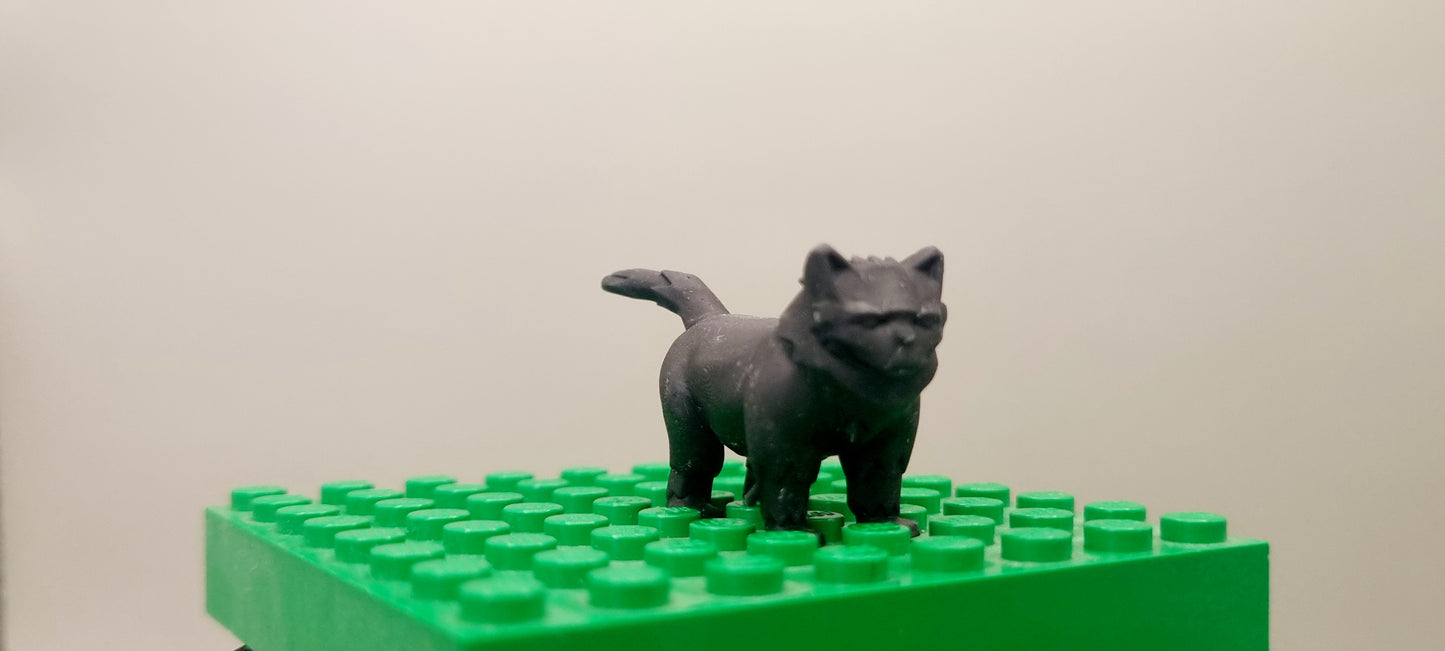 Building toy custom 3D printed wizarding world classic cat!
