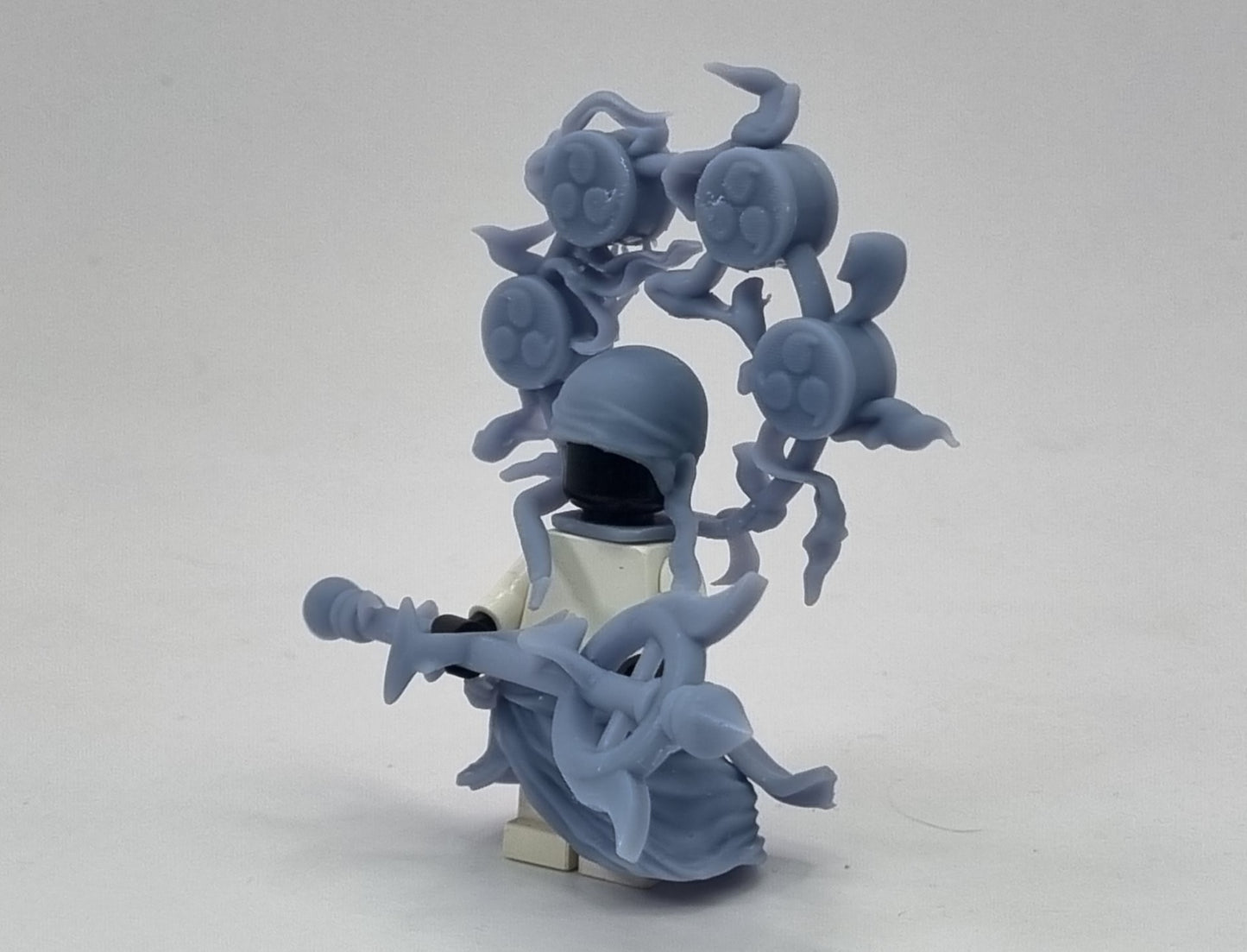 Building toy custom 3D printed pirate on a cloud with the power of thunder!