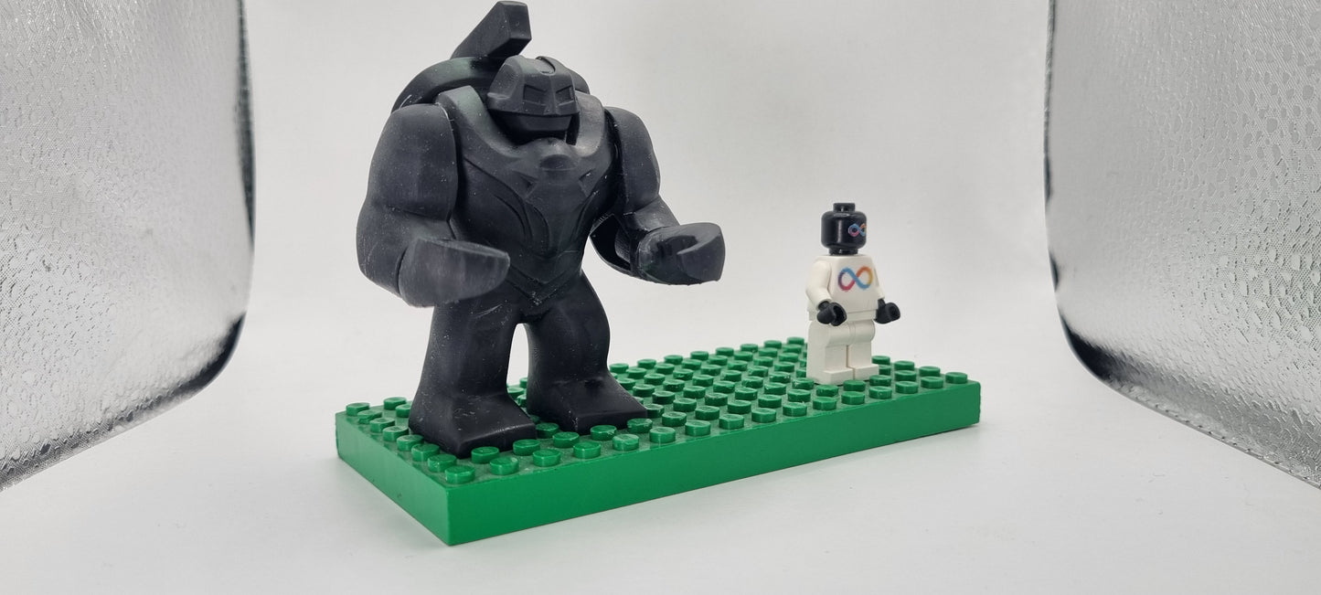 Building toy custom 3D printed super hero big crap!