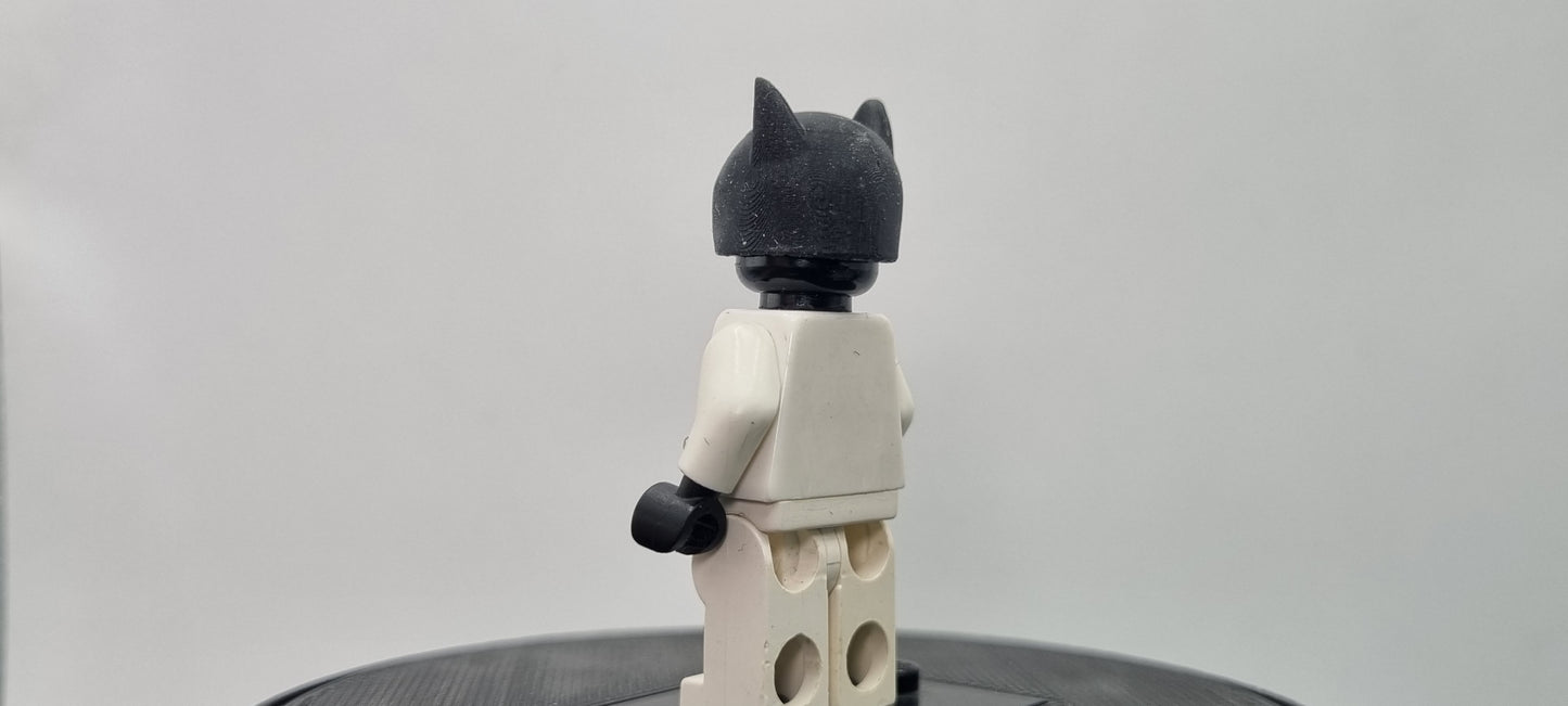 Building toy custom 3D printed super hero cat helmet!