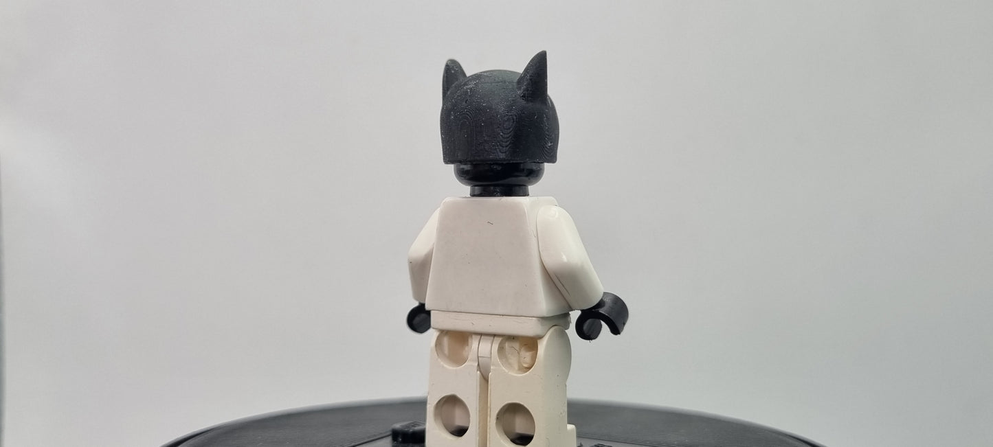 Building toy custom 3D printed super hero cat helmet!