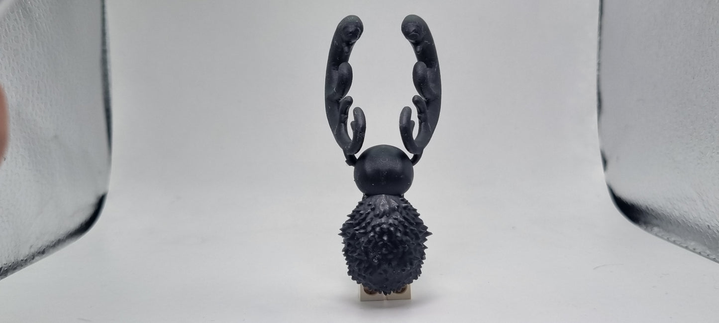 Building toy custom 3D printed reindeer pirate horn form
