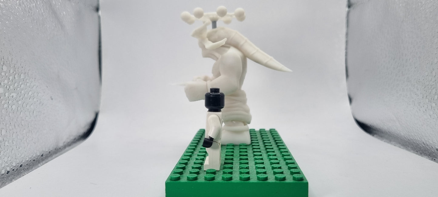 Building toy custom 3D printed ninja sorcerers white summoned guardian!