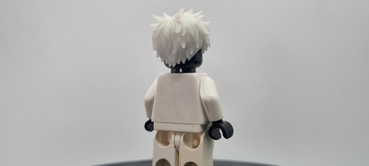 Building toy custom 3D printed ninja sorcerer student with white hair!