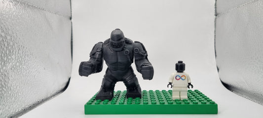 Building toy custom 3D printed 2004 super hero with anger issue bigfig!