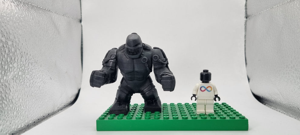 Building toy custom 3D printed 2004 super hero with anger issue bigfig ...