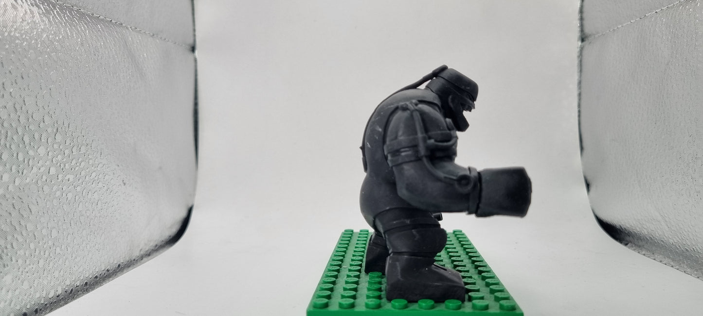 Building toy custom 3D printed 2004 super hero with anger issue bigfig!