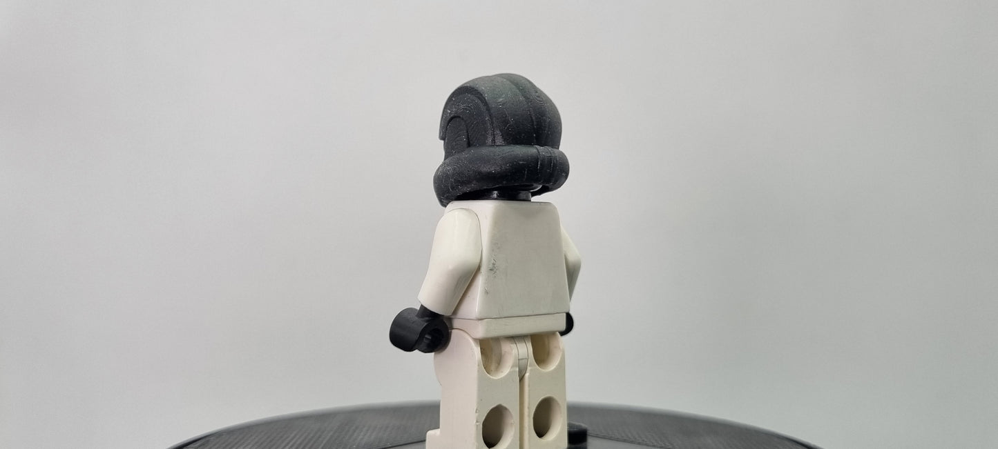 Building toy custom 3D printed galaxy wars snow clone commander helmet!