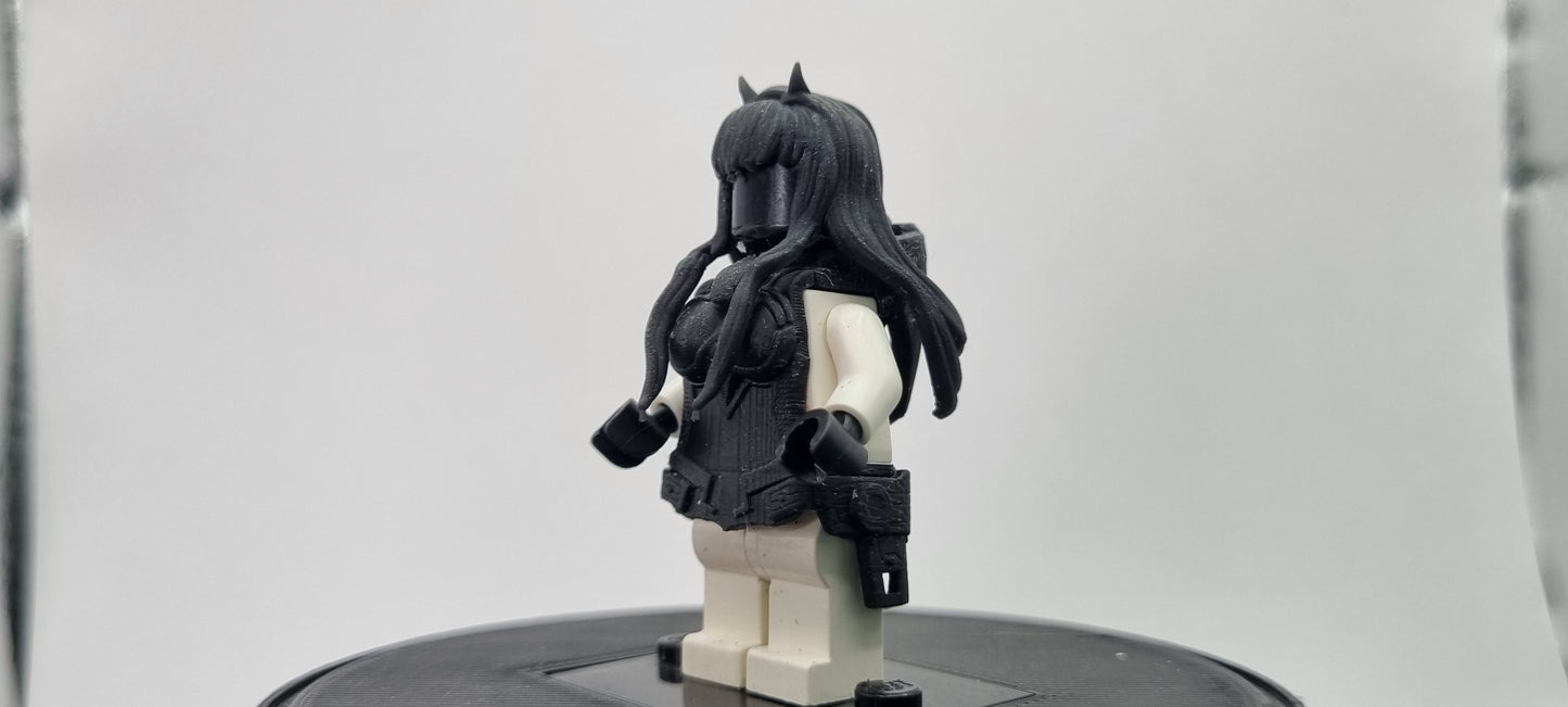 Building toy custom 3D printed jetpack girl!