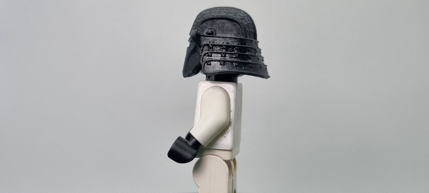 Building toy custom 3D printed galaxy wars ronin bucket helmet!