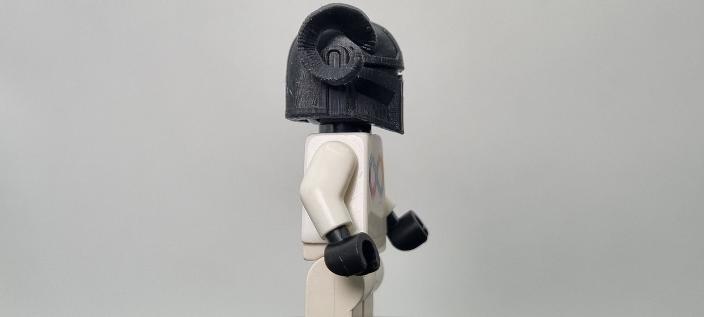 Building toy custom 3D printed galaxy wars small horned bucket helmet!