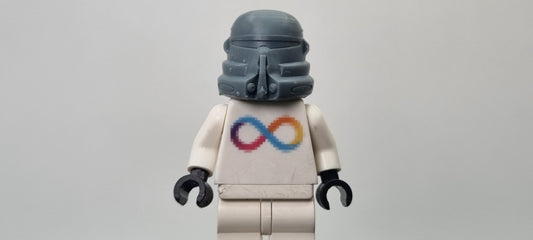 Building toy custom 3D printed galaxy wars air trooper helmet! Printed in high resolution 12k!