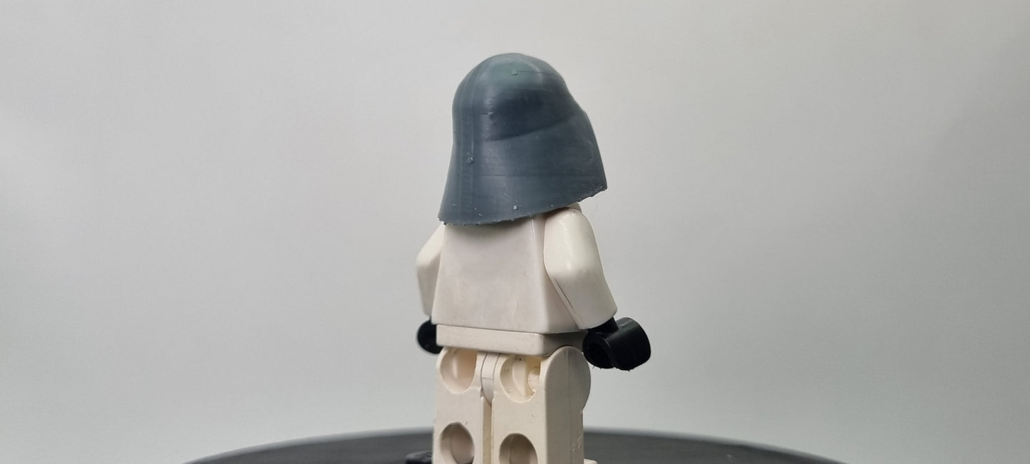 Building toy custom 3D printed galaxy wars the dark lord broken helmet! Printed in high resolution 12k!