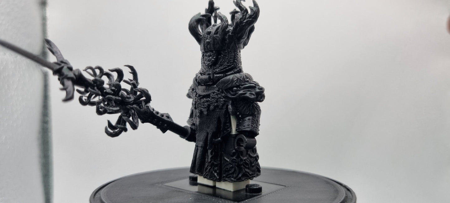 Building toy custom 3D printed elden warrior with staff!