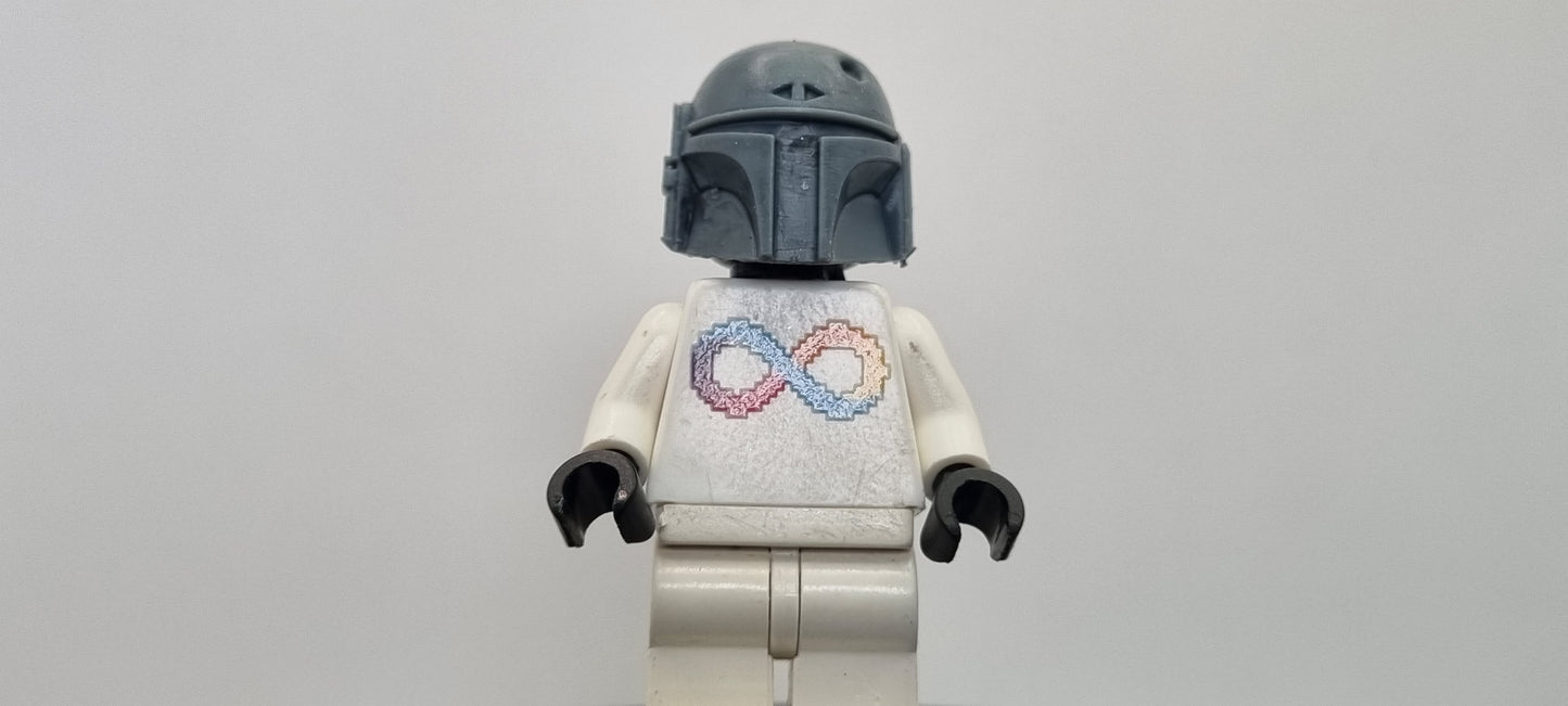 Building toy custom 3D printed galaxy wars dented bucket! Printed in high resolution 12k!