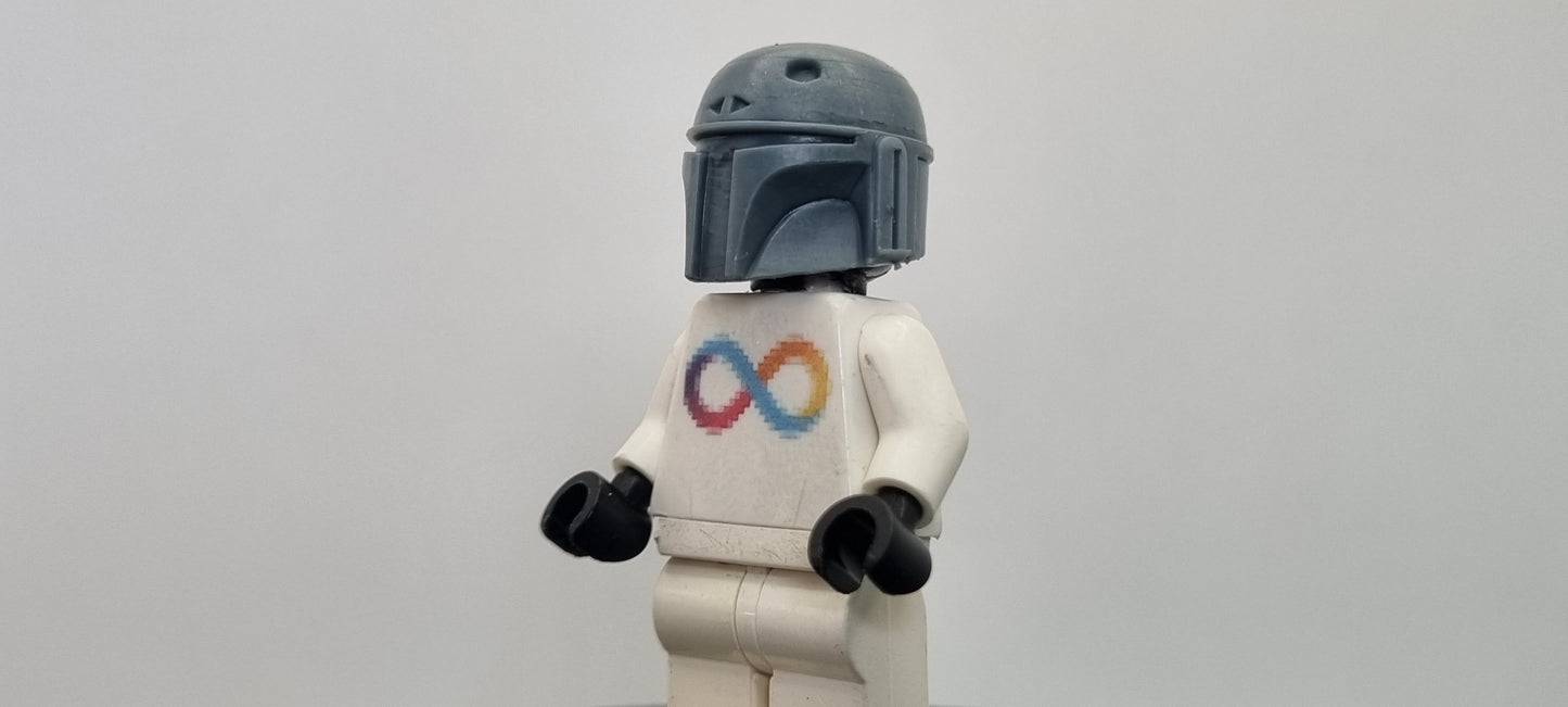 Building toy custom 3D printed galaxy wars dented bucket! Printed in high resolution 12k!