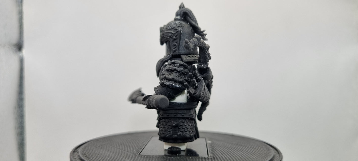 Building toy custom 3D printed Chinese warrior 4!