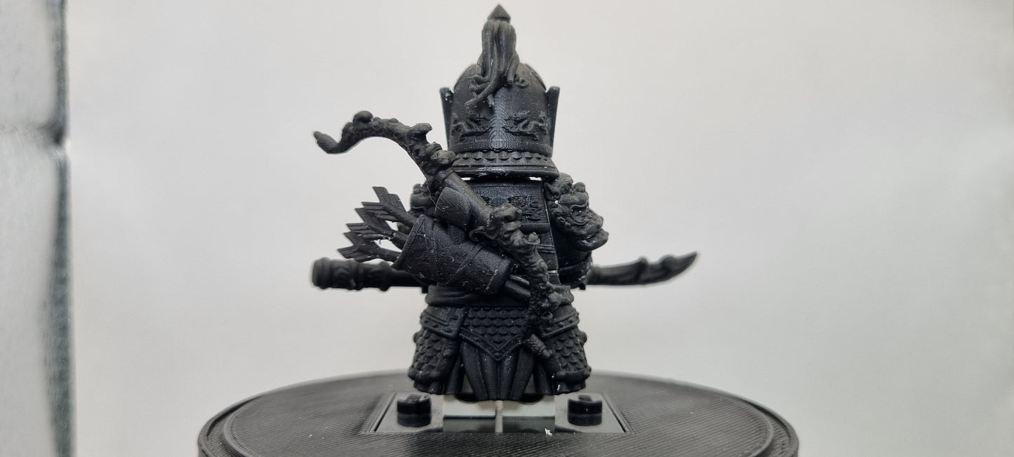 Building toy custom 3D printed Chinese warrior 4!