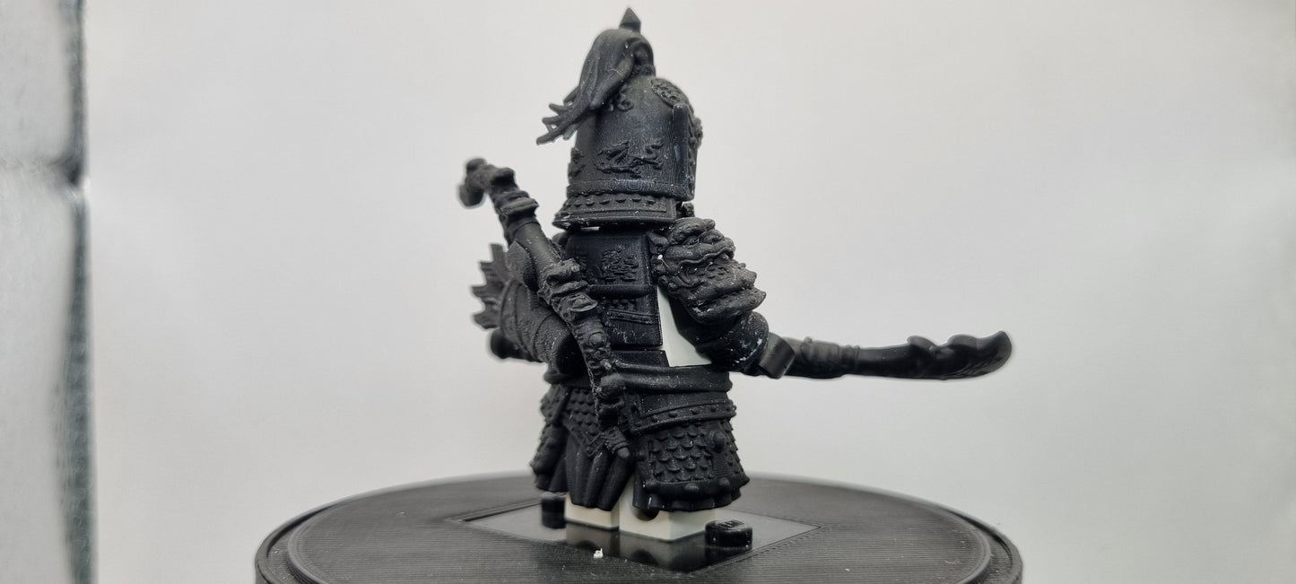 Building toy custom 3D printed Chinese warrior 4!