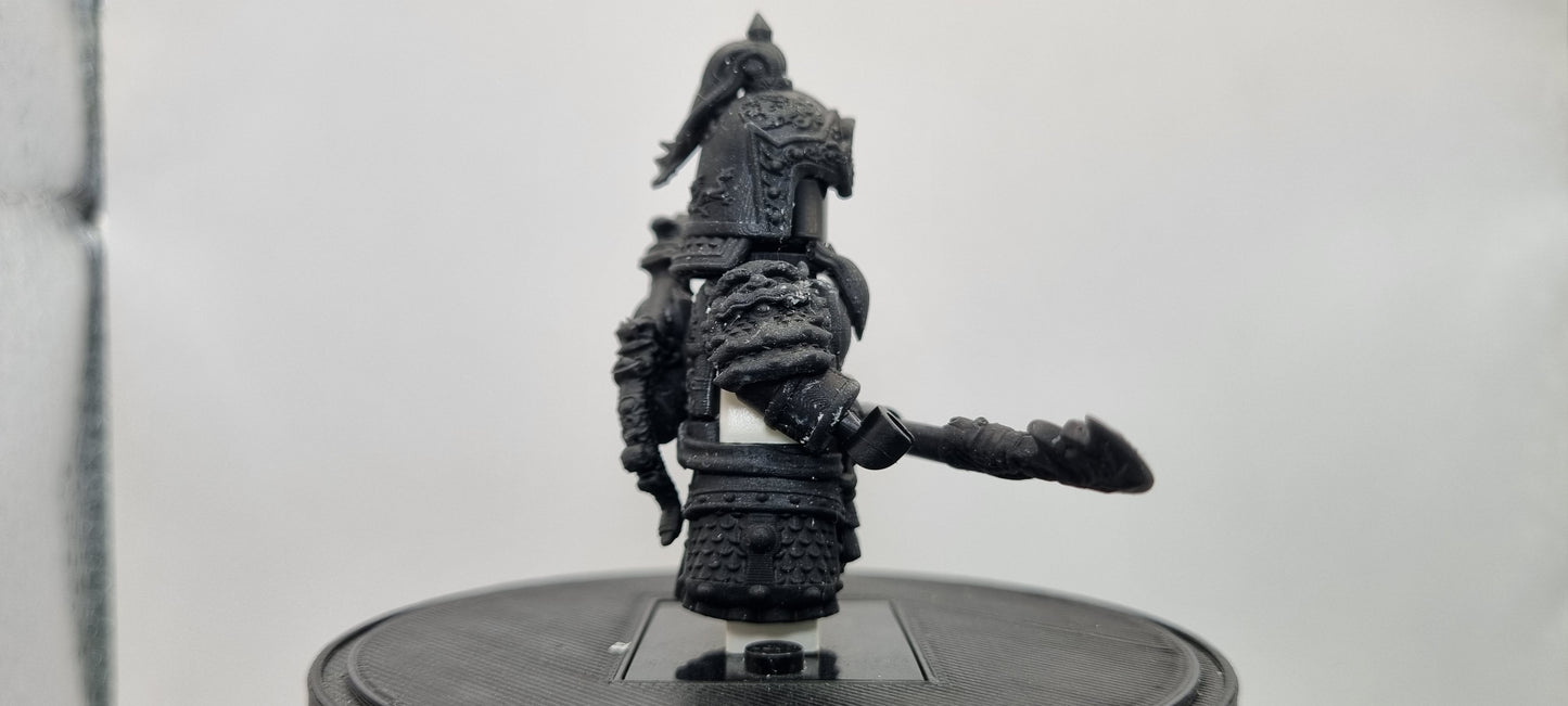 Building toy custom 3D printed Chinese warrior 4!