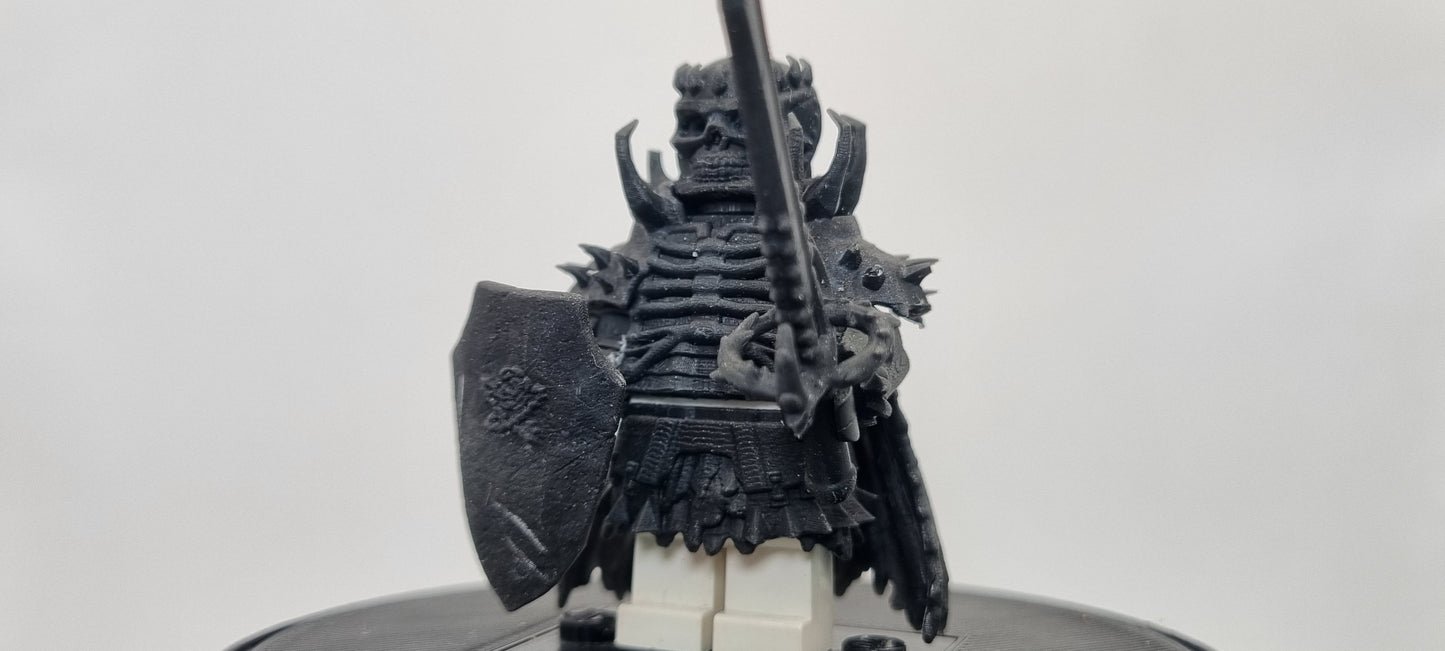 Building toy custom 3D printed skull warrior!