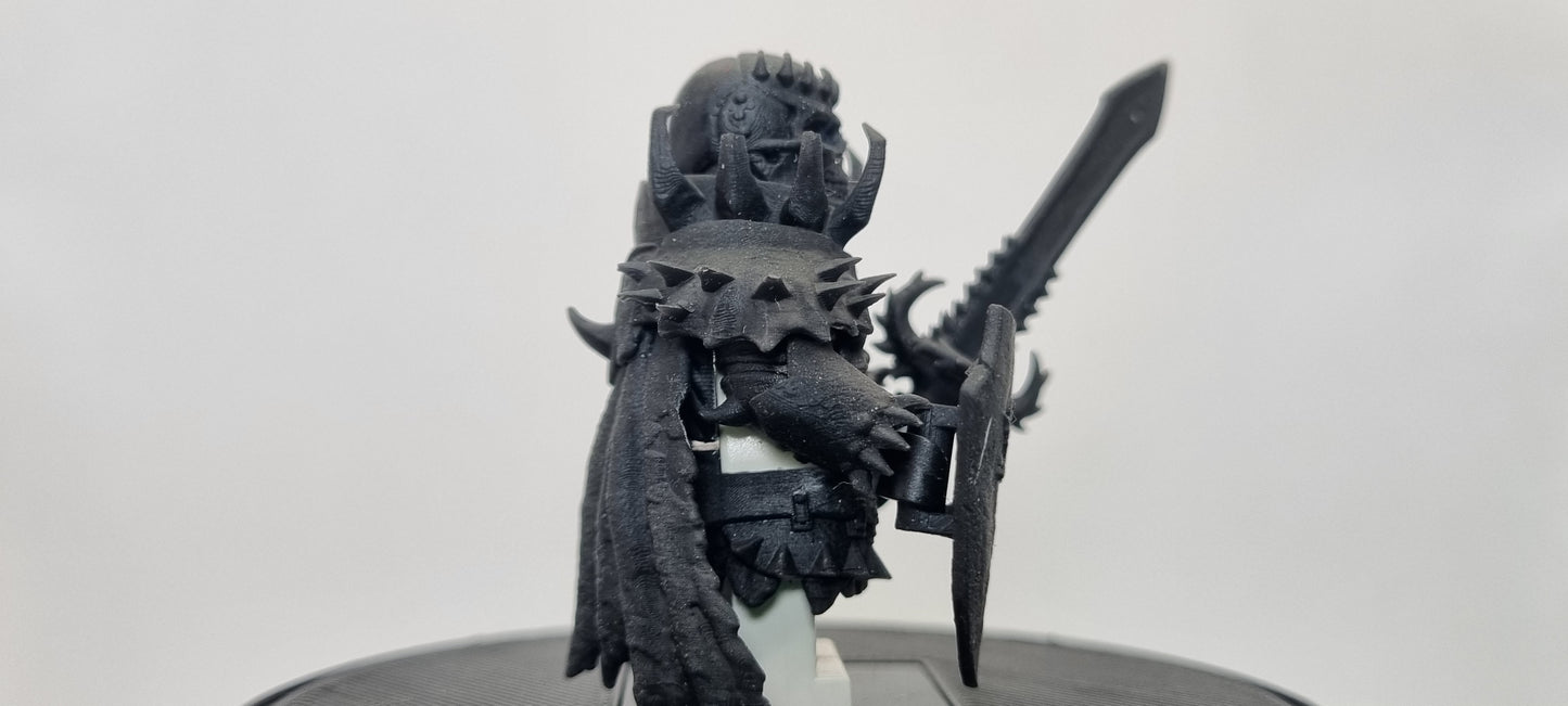 Building toy custom 3D printed skull warrior!