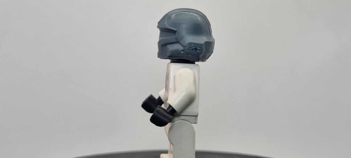 Building toy custom 3D printed democracy fighter helmet 2! Printed in 12k high resolution resin!