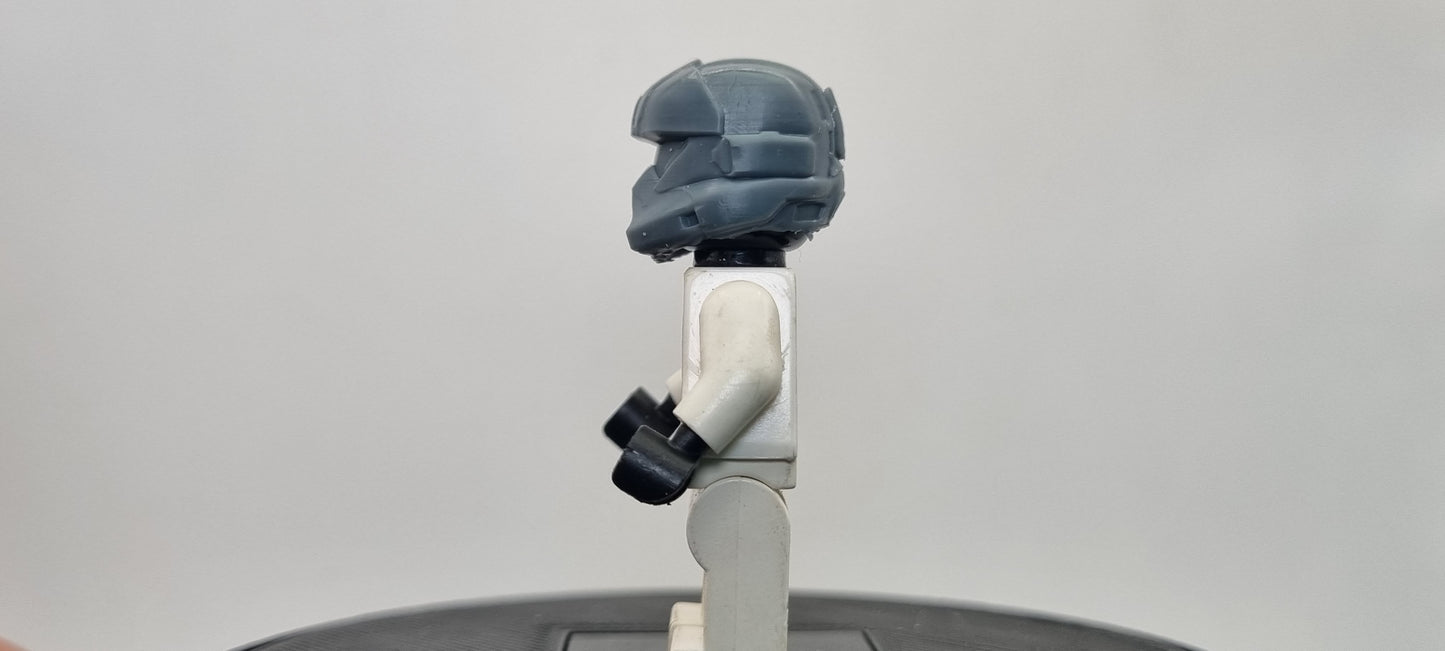 Building toy custom 3D printed democracy fighter helmet 1! Printed in 12k high resolution resin!