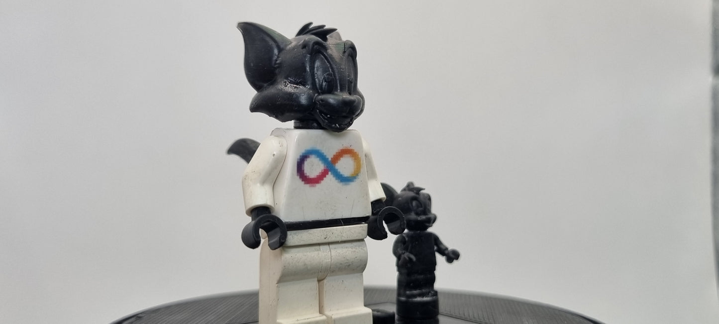 Building toy custom 3D printed cat and mouse set!