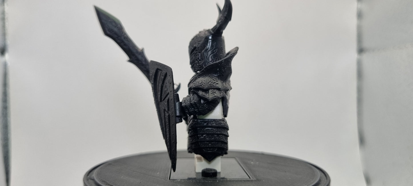 Building toy custom 3D printed fighter of the dark warrior!