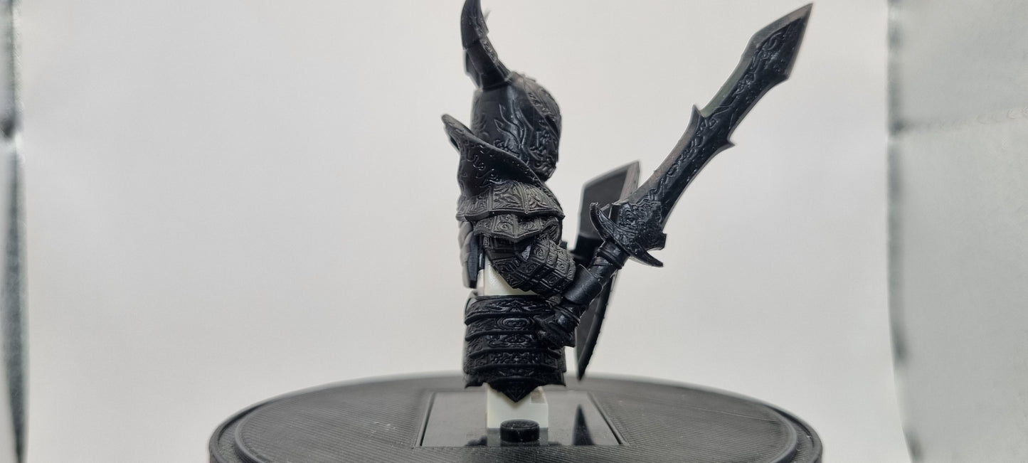 Building toy custom 3D printed fighter of the dark warrior!