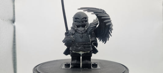 Building toy custom 3D printed winged dog warrior friend!