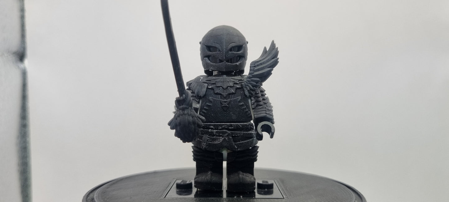 Building toy custom 3D printed winged dog warrior friend!