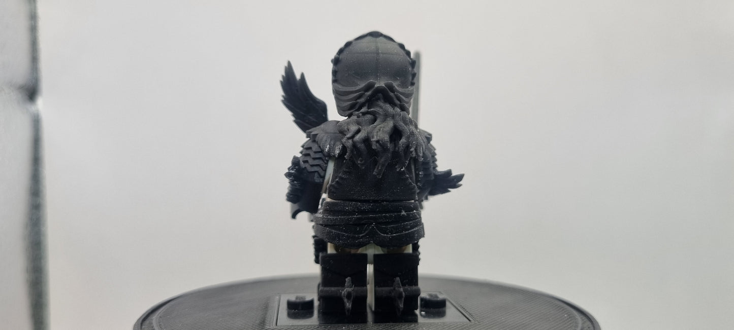 Building toy custom 3D printed winged dog warrior friend!