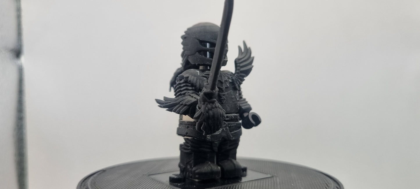 Building toy custom 3D printed winged dog warrior friend!