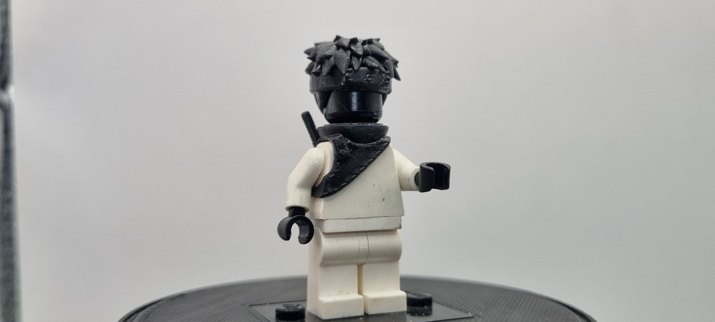 Building toy custom 3D printed ninja who died early!